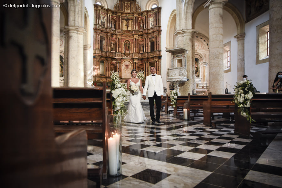 Matrimonio en Cartagena - Catedral de Cartagena - Delgado Fotógrafos