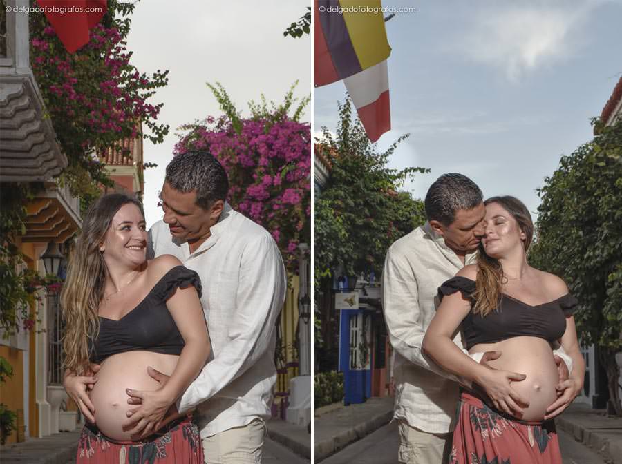 Pregnancy photoshoot in Cartagena