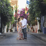 The photos of a romantic walk in Cartagena.