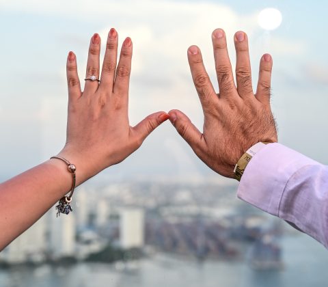 Proposal in Cartagena. 51 Sky Bar. Hotel Estelar Cartagena. Alvaro Delgado Fotógrafo